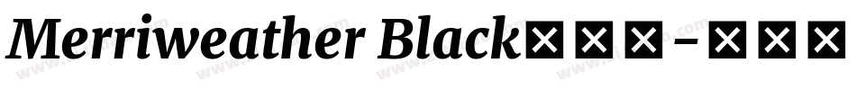 Merriweather Black手机版字体转换